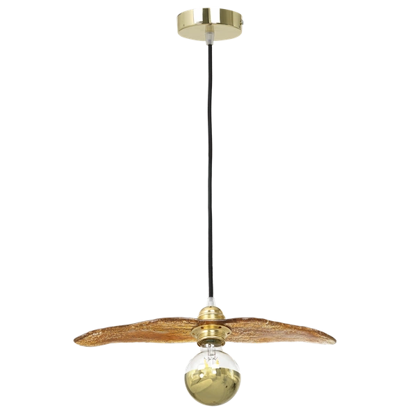 Lampa wisząca FARFALLA, złoty/czarny, 1x60W E27, MLP8340