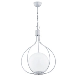 Lampa wisząca ALFA REMI 250 SREBRNA 1xE27 43cm | 60739