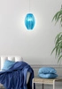Lampa wisząca ABUKO MAŁA 31-55296 niebieska 1x60W E27