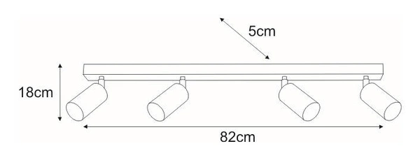 Reflektor / spot K-4556 z serii KAYLA