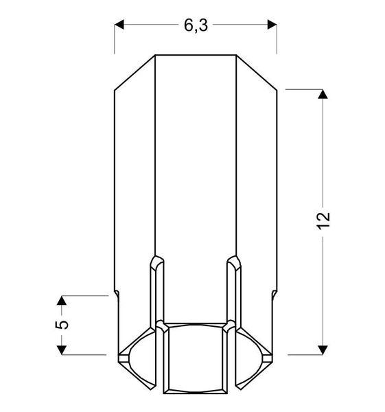 Lampa sufitowa TUBA 2282831, czarna, 1x25W GU10