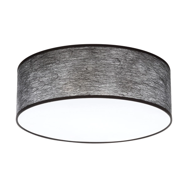 Lampa sufitowa Nevoa 3xE27 maks. 25W Biały metal/czarny klosz z tkaniny 47953802
