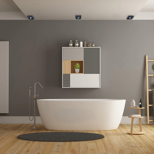 Oprawa wpuszczana Nusa Square, ML0046, czarna, 1x8W GU10