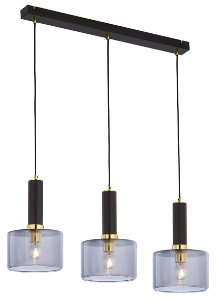 Nowoczesna Lampa wisząca VANES wys. 39-80cm 3xE27 15W IP20 | Złoty