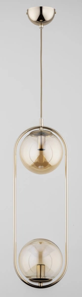 Lampa wisząca ALFA OVAL DUAL ZŁOTA 2xE14 19cm | 62250