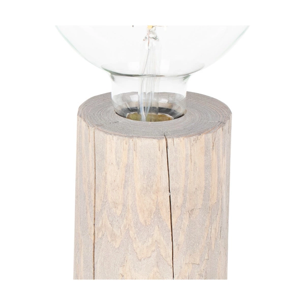 Lampa stołowa Trabo 1xE27 maks. 25W barwiona sosna szara/czarny kabel PVC 76910157