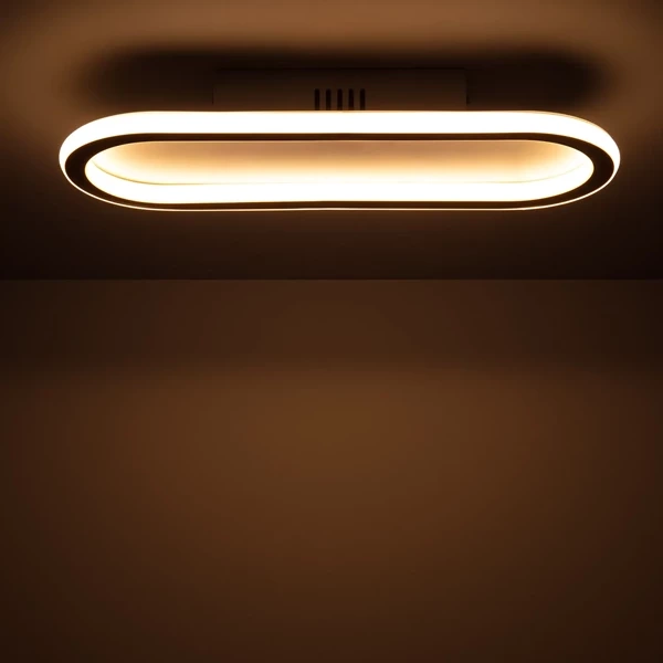 Plafon LED 25W Owalny Złoty Abruzzo Angelo 40cm