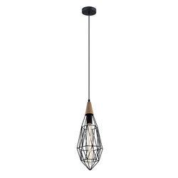 Lampa wisząca Maelle śr. 17cm E27 | czarny