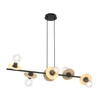 Lampa wisząca Emibig TOKEN 6 BL WOOD 1429/6