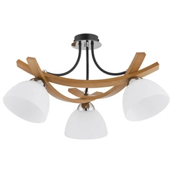 Lampa sufitowa ALFA JONA DREWNIANA 3xE27 44cm | 22993