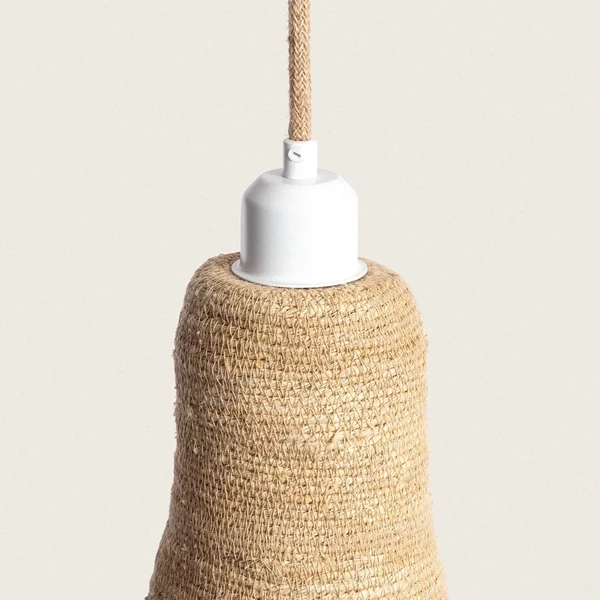 Lampa Wisząca Boho z Włókna Naturalnego Abruzzo Chiara E27 56cm