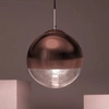 Lampa Wisząca Szklana Kula mosiąd Abruzzo Arteo
