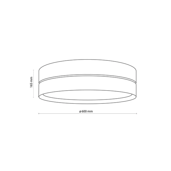 HILTON WHITE/GOLD LAMPA SUFITOWA 4 PŁ 600 4773