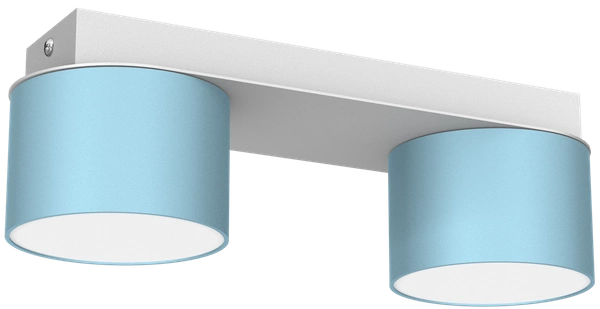 Lampa sufitowa listwa DIXIE BLUE 2x GX53 szer. 24cm | niebieski