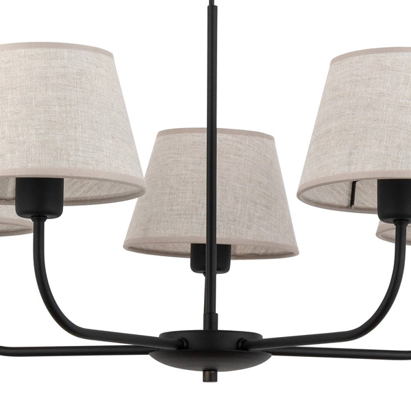 Stylowa lampa wisząca CHICAGO E27 60W szer. 70cm | beżowy 3989