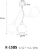 Lampa wisząca K-1585 z serii MELO