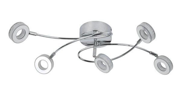 Lampa sufitowa VINOLA 5x5W LED chrom barwa ciepła 3000K 98-66039