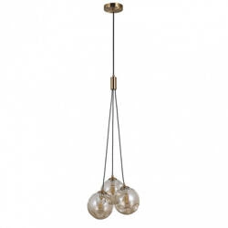 Lampa wisząca Perlos śr. 30cm 3xG9 | miodowy/bursztynowy