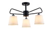 Lampa sufitowa MORLEY LEDEA, 50203091, czarny/biały, 3x60W E14
