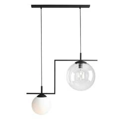 Aldex Lampa wisząca minimalistyczna ZAC 2 różne klosze | czarny 1038H1
