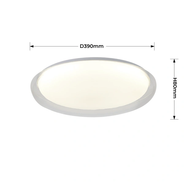 Plafon Trego 40 cm biały LED CCT