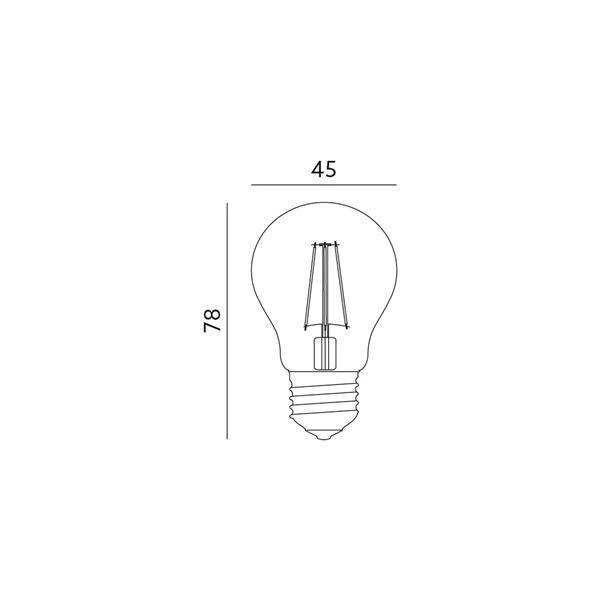 LED FMB 4W E27 CIEPŁOBIAŁA DIM