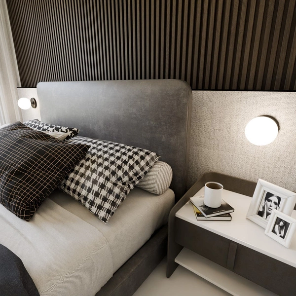 Kinkiet Emibig BIOR K1 Czarny 1020/K1