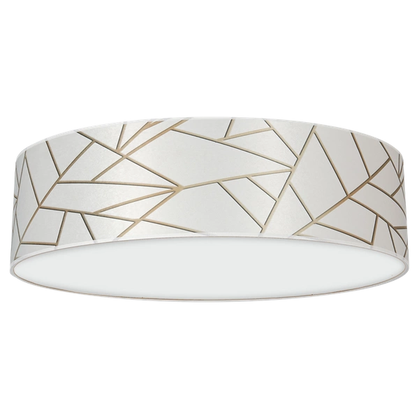 Lampa sufitowa ZIGGY WHITE, MLP7567, 50 cm, biały/złoty, 3x60W E27
