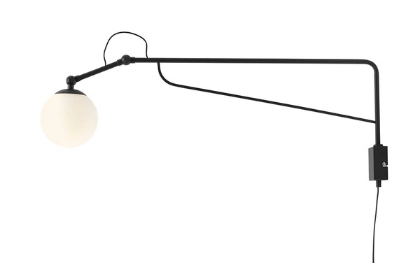 Aldex KINKIET SOHO GLASS DUŻY BLACK 1105C1_D