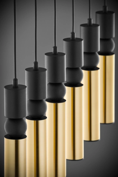 Nowoczesna Lampa wisząca ALAS wys. 120cm 6xG10 14W IP20 | Złoty