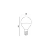 Żarówka LED E14 6W neutralna 4000K kulka G45