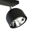 ALTEA BLACK LAMPA SUFITOWA 2 PŁ + ŻARÓWKI 6518