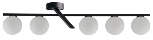 33327 Nowoczesna lampa sufitowa ZOE czarna plafon OP.OŚW. 5 PŁ