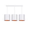 Lampa wisząca ATLANTA, biały/złoty, 3x40W E27