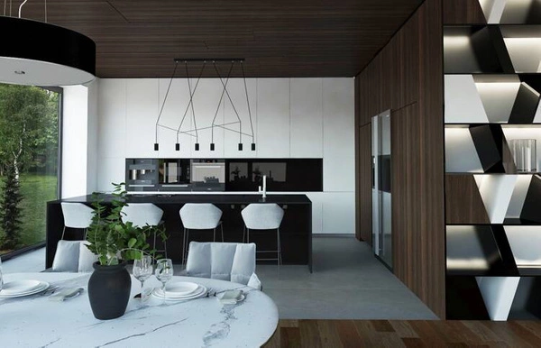 Lampa wisząca VIVIANE BLACK 63cm 6774