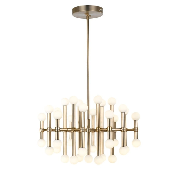 Lampa wisząca Giovanna śr. 70cm 94,2W LED barwa ciepła 3000K | nikiel satynowany