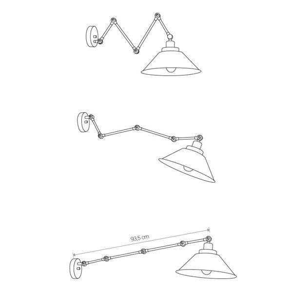 Kinkiet/ lampa sufitowa na wysięgniku PANTOGRAPH 9126