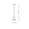Lampa wisząca Melt 1xE27 czarny LP-126/1P