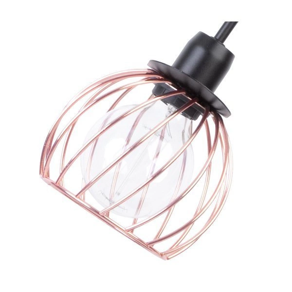 Lampa biurkowa stołowa nocna REGGE LAMPKA czarny/miedziany 50183