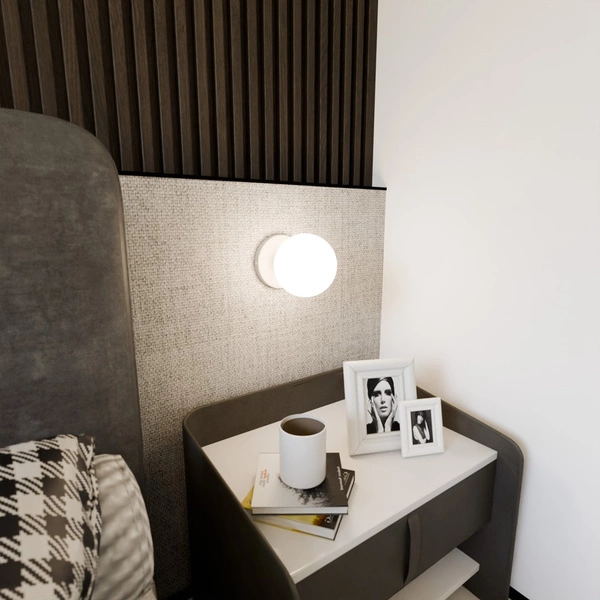 Kinkiet Emibig BIOR K1 Biały 1021/K1