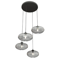 Lampa wisząca Emibig COCO 4 BL PREM GRAFIT 1377/4PREM