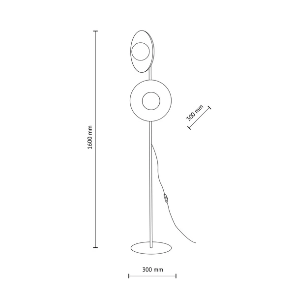 SLATE MIX GLASS LAMPA PODŁOGOWA 2XG9