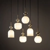 SOPHIA COGNAC WHITE LAMPA WISZĄCA 6XE14