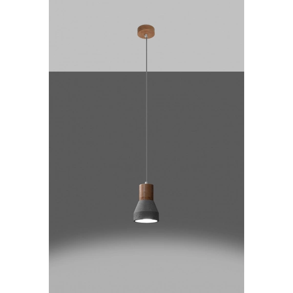 Lampa wisząca QUBIC SL.0964 szara 1xE27