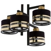 Nowoczesna lampa sufitowa PRO 4 PLAFON czarny/złoty 32145