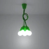 Lampa Wisząca DIEGO 5, PCV Zielona, E27 60W, SL.0583