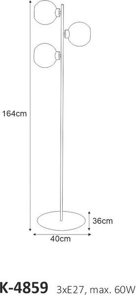 Lampa podłogowa K-4859 z serii LAMBERT