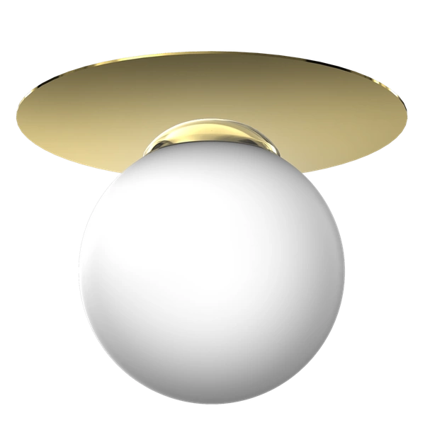 Lampa sufitowa PLATO, MLP7969, biały/złoty, 1x40W E14