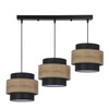 Lampa wisząca TWIN, 33-17895, czarny/drewno, 3x40W E27