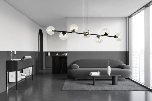 Lampa wisząca Emibig ROSSI 8 BL TRANSPARENT 874/8